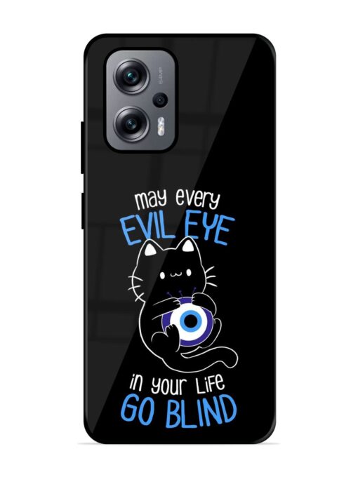 May every evil eye in your life go blind Glossy Metal Phone Cover for Xiaomi Redmi K50I (5G) Zapvi