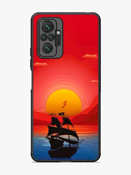 Sunset Sail Glossy Metal Phone Cover for Xiaomi Redmi Note 10 Pro