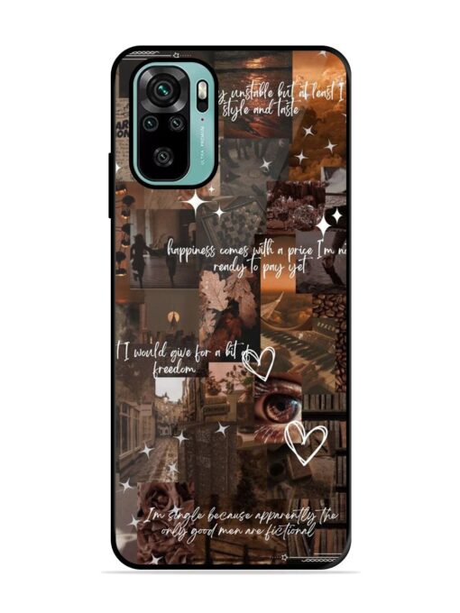 Melancholy Aesthetic Glossy Metal Phone Cover for Xiaomi Redmi Note 10S Zapvi