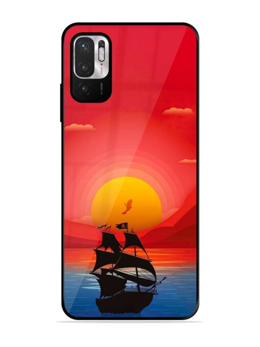 Sunset Sail Glossy Metal Phone Cover for Xiaomi Redmi Note 10T (5G)