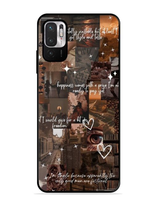 Melancholy Aesthetic Glossy Metal Phone Cover for Xiaomi Redmi Note 10T (5G)