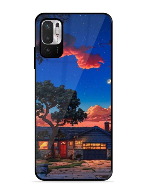 Serene Suburban Twilight Glossy Metal Phone Cover for Xiaomi Redmi Note 10T (5G)