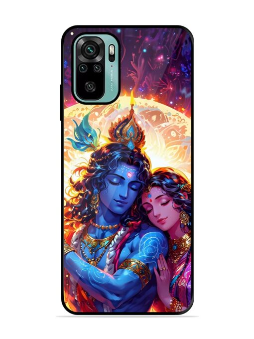 Radha Krishna Art Glossy Metal Phone Cover for Xiaomi Redmi Note 11 Se Zapvi