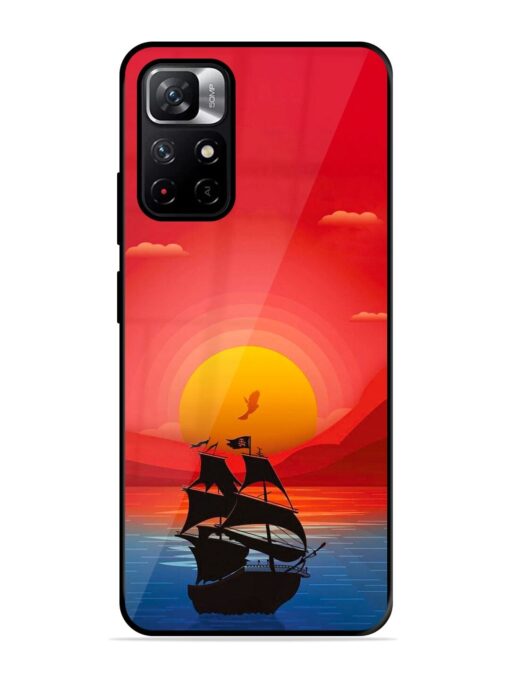 Sunset Sail Glossy Metal Phone Cover for Xiaomi Redmi Note 11T (5G)