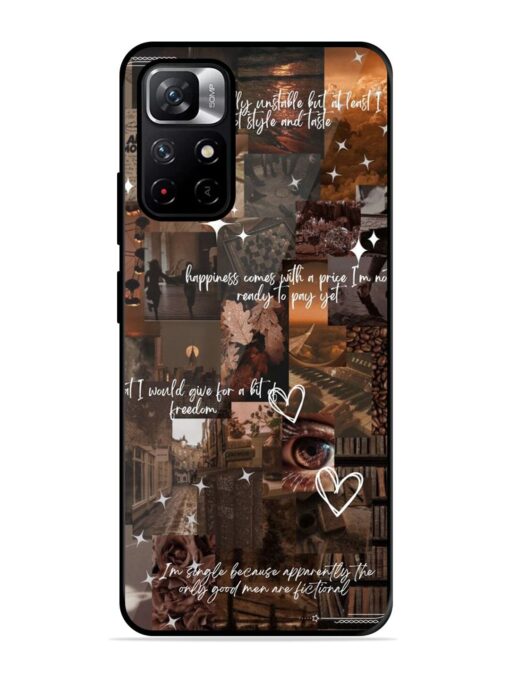 Melancholy Aesthetic Glossy Metal Phone Cover for Xiaomi Redmi Note 11T (5G) Zapvi