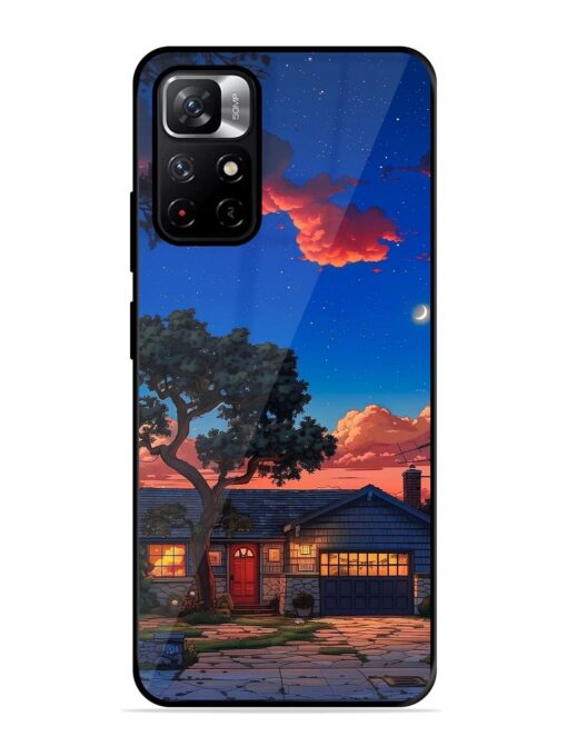 Serene Suburban Twilight Glossy Metal Phone Cover for Xiaomi Redmi Note 11T (5G)