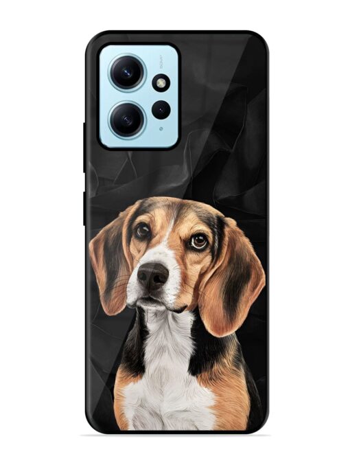 Beagle Portrait Glossy Metal Phone Cover for Xiaomi Redmi Note 12 (4G)