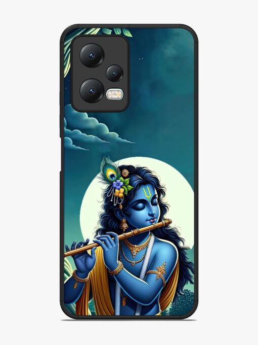 Krishna's Divine Flute Glossy Metal Phone Cover for Xiaomi Redmi Note 12 (5G)