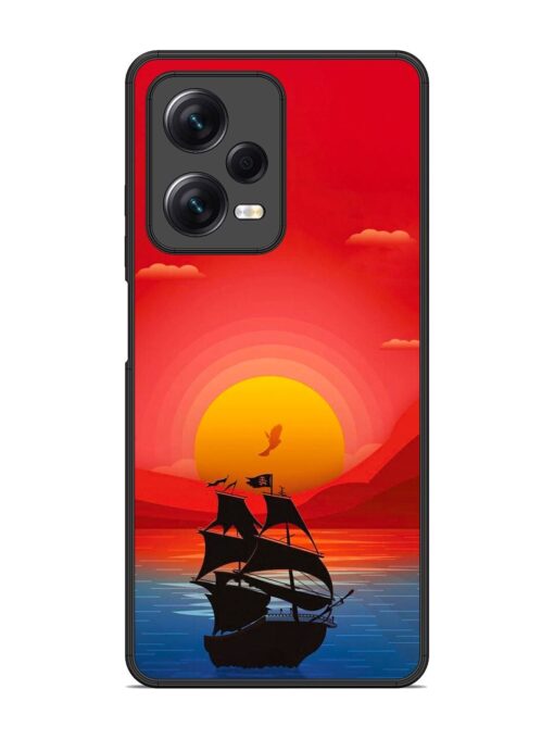 Sunset Sail Glossy Metal Phone Cover for Xiaomi Redmi Note 12 Pro (5G)