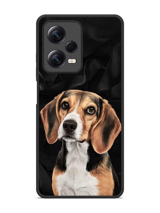 Beagle Portrait Glossy Metal Phone Cover for Xiaomi Redmi Note 12 Pro (5G)