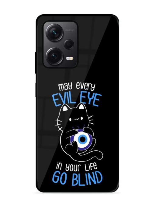 May every evil eye in your life go blind Glossy Metal Phone Cover for Xiaomi Redmi Note 12 Pro Plus (5G) Zapvi