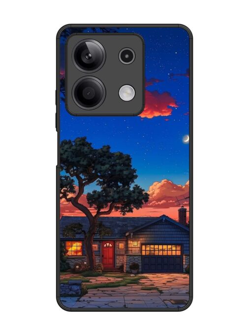 Serene Suburban Twilight Glossy Metal Phone Cover for Xiaomi Redmi Note 13 (5G) Zapvi