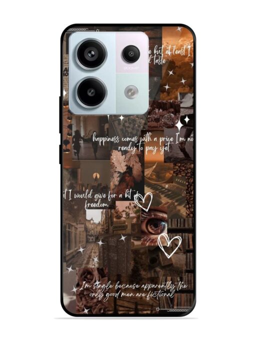 Melancholy Aesthetic Glossy Metal Phone Cover for Xiaomi Redmi Note 13 Pro (5G)