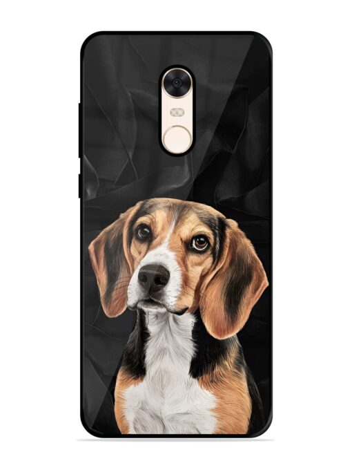 Beagle Portrait Glossy Metal Phone Cover for Xiaomi Redmi Note 5 Zapvi