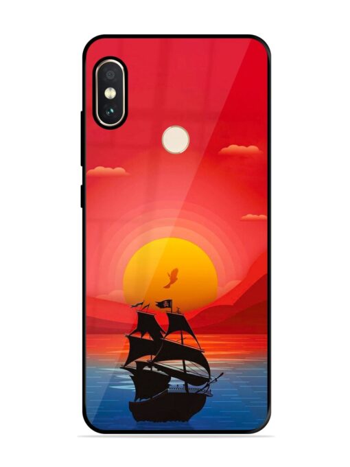 Sunset Sail Glossy Metal Phone Cover for Xiaomi Redmi Note 5 Pro Zapvi