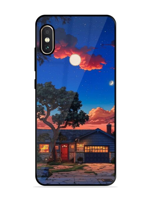 Serene Suburban Twilight Glossy Metal Phone Cover for Xiaomi Redmi Note 5 Pro