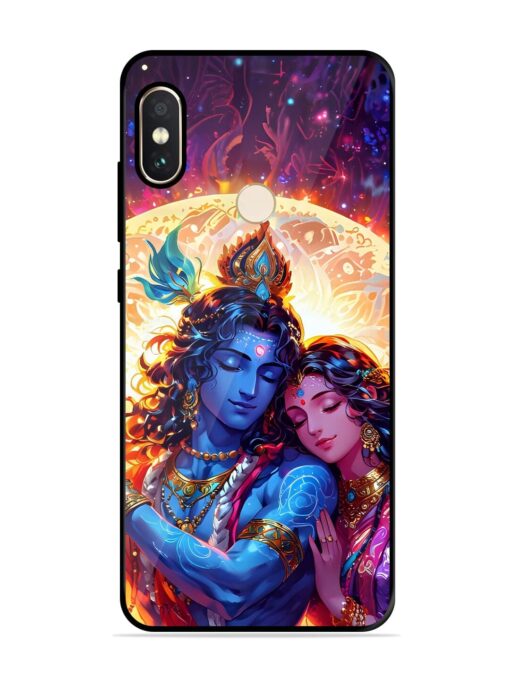 Radha Krishna Art Glossy Metal Phone Cover for Xiaomi Redmi Note 5 Pro Zapvi