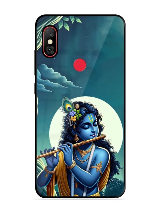 Krishna's Divine Flute Glossy Metal Phone Cover for Xiaomi Redmi Note 6 Pro Zapvi