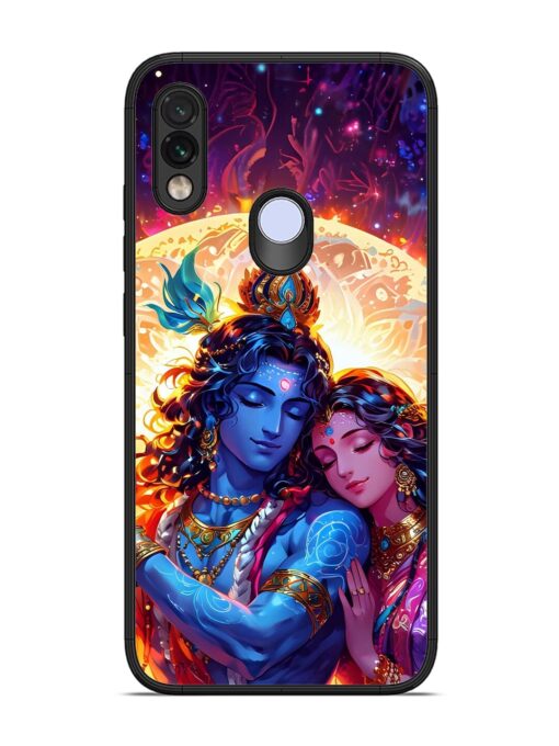 Radha Krishna Art Glossy Metal Phone Cover for Xiaomi Redmi Note 7 Zapvi