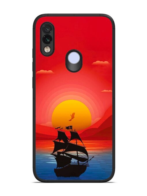 Sunset Sail Glossy Metal Phone Cover for Xiaomi Redmi Note 7 Pro Zapvi