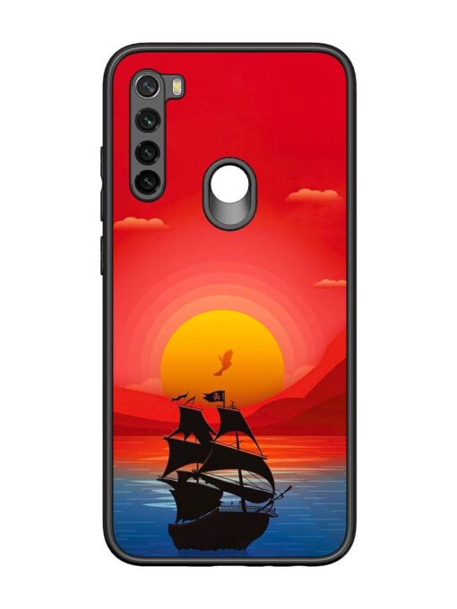 Sunset Sail Glossy Metal Phone Cover for Xiaomi Redmi Note 8