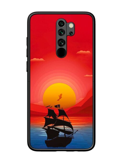 Sunset Sail Glossy Metal Phone Cover for Xiaomi Redmi Note 8 Pro