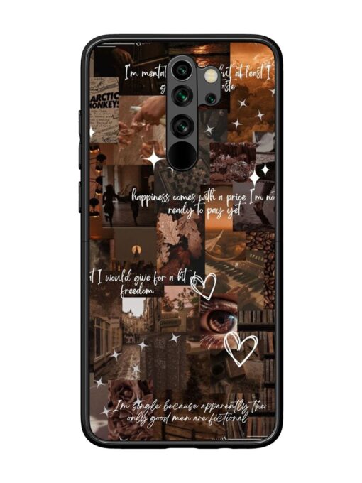 Melancholy Aesthetic Glossy Metal Phone Cover for Xiaomi Redmi Note 8 Pro