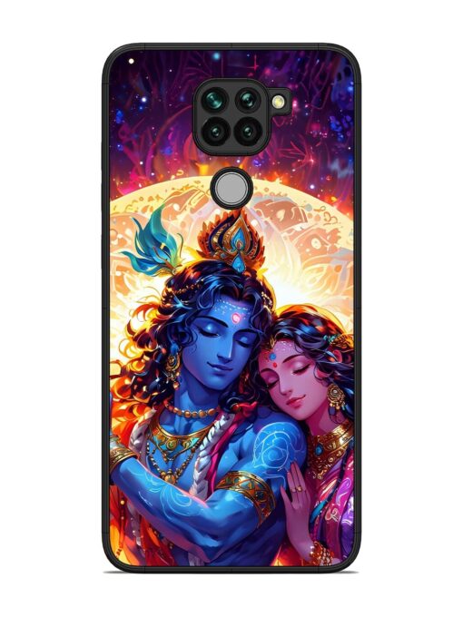 Radha Krishna Art Glossy Metal Phone Cover for Xiaomi Redmi Note 9 Zapvi