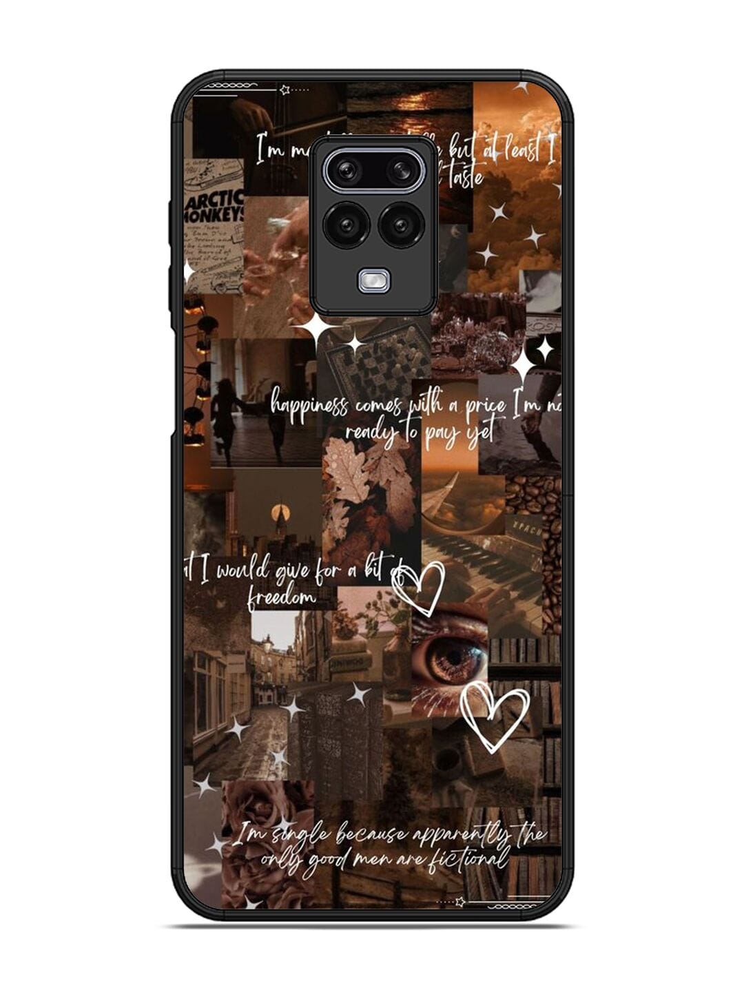 Buy Melancholy Aesthetic Glossy Metal Phone Cover for Xiaomi Redmi