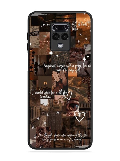 Melancholy Aesthetic Glossy Metal Phone Cover for Xiaomi Redmi Note 9 Pro Max Zapvi