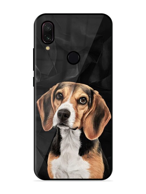 Beagle Portrait Glossy Metal Phone Cover for Xiaomi Redmi Y3