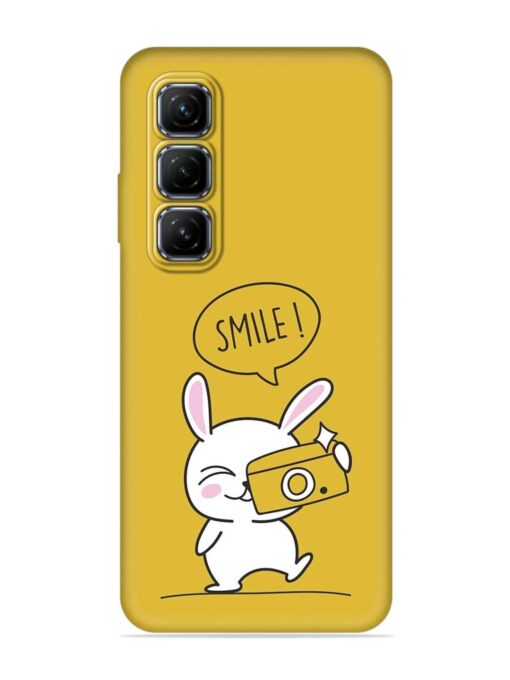 Hey Smile Please Embossed Soft Silicone Case for Infinix Hot 50 (5G)