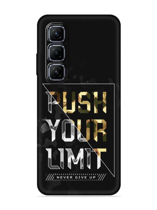 Push Your Limits Embossed Soft Silicone Case for Infinix Hot 50 (5G)