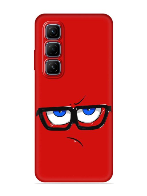 Rad Angry Face Embossed Soft Silicone Case for Infinix Hot 50 (5G)