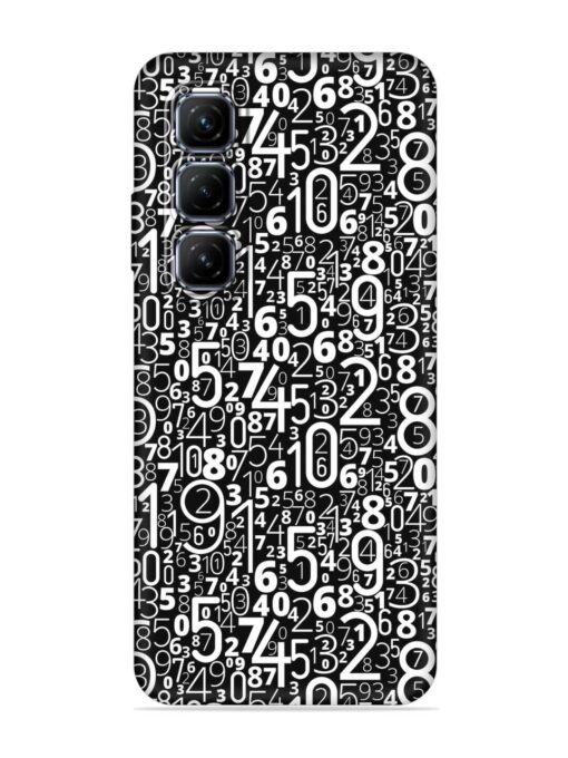 Many Numbers Different Embossed Soft Silicone Case for Infinix Hot 50 (5G)