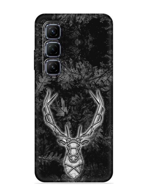 Ancient Deer Embossed Soft Silicone Case for Infinix Hot 50 (5G) Zapvi