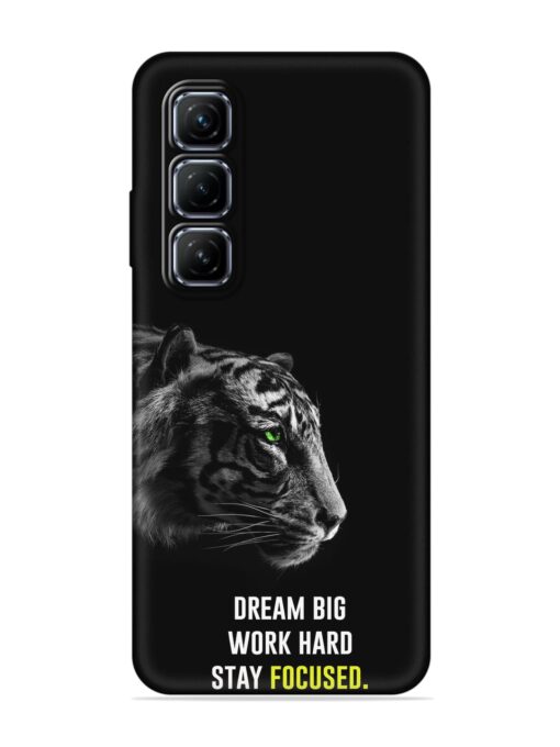 Dream Big Work Hard Embossed Soft Silicone Case for Infinix Hot 50 (5G) Zapvi