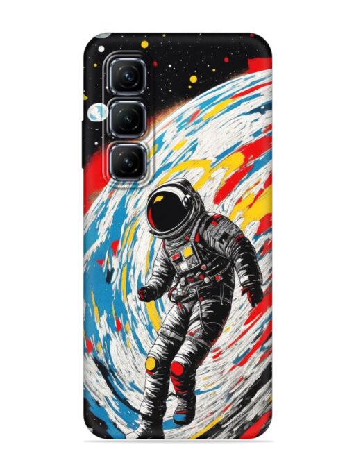 Astronaut Art Embossed Soft Silicone Case for Infinix Hot 50 (5G) Zapvi