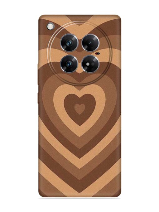 Brown Heart Embossed Soft Silicone Case for Infinix Zero 40 (5G) Zapvi