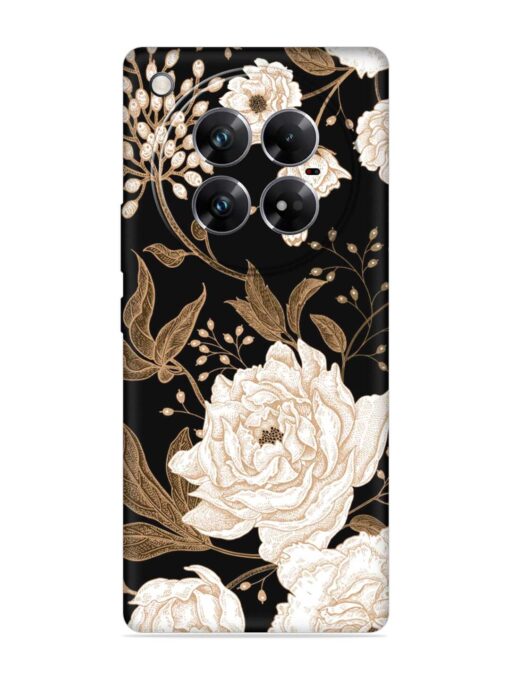 Peonies Roses Floral Embossed Soft Silicone Case for Infinix Zero 40 (5G)