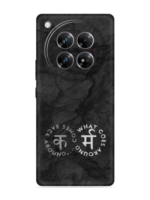 Karma Hindi Word Embossed Soft Silicone Case for Infinix Zero 40 (5G)