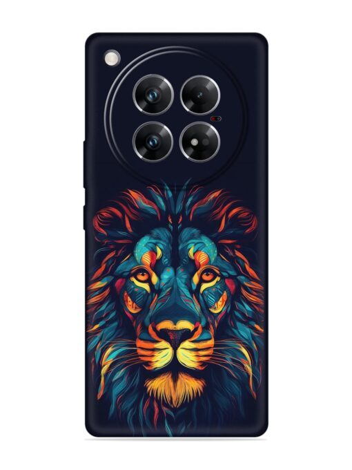 Colorful Lion Embossed Soft Silicone Case for Infinix Zero 40 (5G)