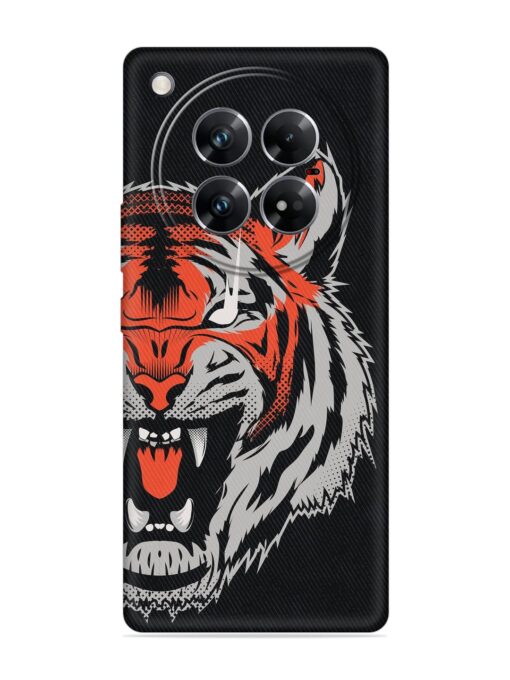 Tiger Aggression Embossed Soft Silicone Case for Infinix Zero 40 (5G)