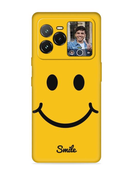 Yellow Smiley Embossed Soft Silicone Case for Lava Agni 3 (5G)