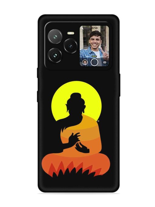 Buddha Art Black Embossed Soft Silicone Case for Lava Agni 3 (5G)