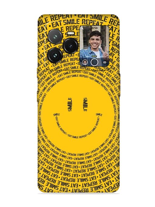 Smiley Embossed Soft Silicone Case for Lava Agni 3 (5G) Zapvi