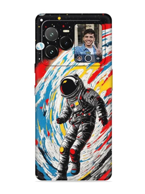 Astronaut Art Embossed Soft Silicone Case for Lava Agni 3 (5G) Zapvi