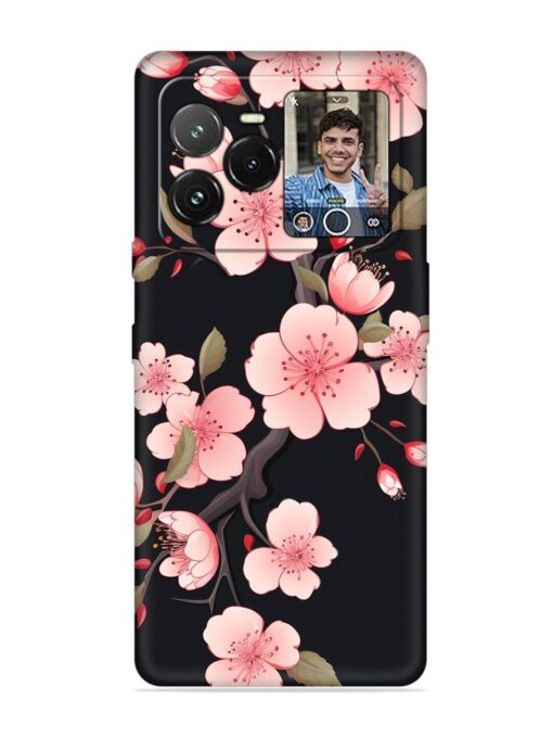 Cherry Blossom Embossed Soft Silicone Case for Lava Agni 3 (5G)