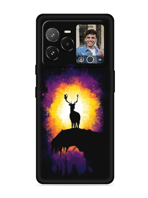 Elk Animal Art Embossed Soft Silicone Case for Lava Agni 3 (5G)