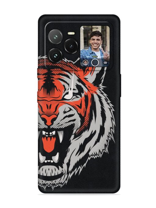 Tiger Aggression Embossed Soft Silicone Case for Lava Agni 3 (5G)